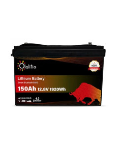 Batería Litio LiFePO4 12V 150Ah PRO Bluetooth | Olalitio