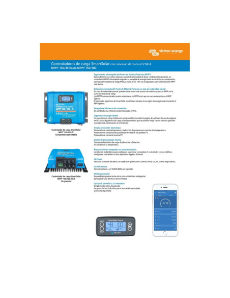Regulador MPPT Victron SmartSolar 150/60