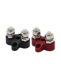 Juego de terminales dobles M8 (1 rojo/1 negro) | Victron Energy