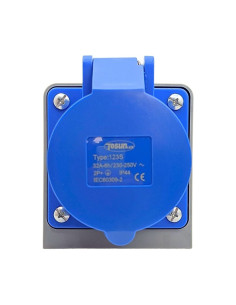 Clavija 32A/250Vac (2p/3w) para toma de puerto 32A | Victron Energy