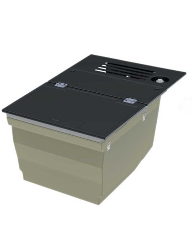 Nevera empotrable de 35 litros para Volvo FH, 12V/24V, marca Indel B modelo TB35AM con apertura superior