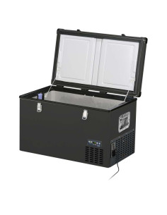 Nevera portátil de 74 litros Black Steel con alimentación 12V, marca Indel B modelo TB74 con Bluetooth